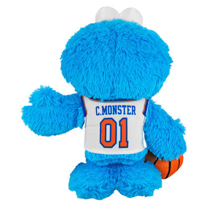 Uncanny Brands Knicks Sesame Street Cookie Monster 8" Kuricha Sitting Plush - Back View