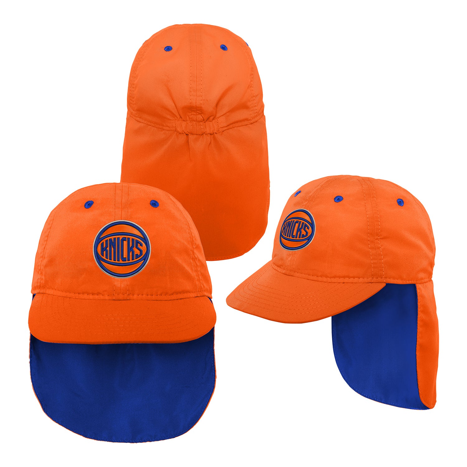 Boys Knicks Sun Hat - In Orange - Multiple Views