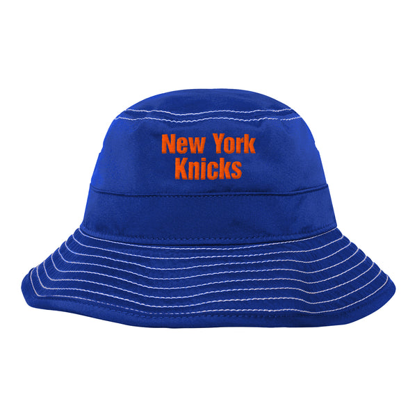 Boys Knicks Bucket Hat - In Blue - Front View