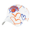 Youth '47 Brand Knicks Adore Clean Up Hat - In White - Left View