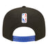 New Era Knicks City Edition 22-23 JR Kids Snapback Hat - In Black - Back View