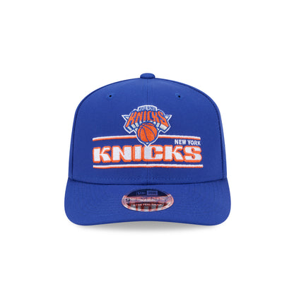 Youth New Era Knicks Stated 970 Stretch Snapback Royal - Front View