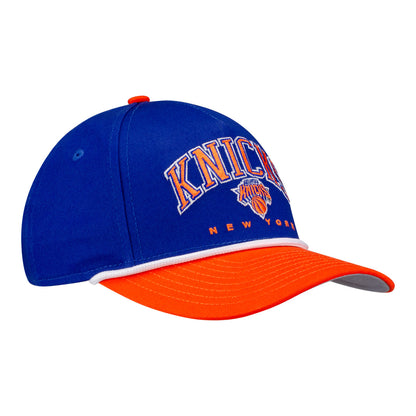 Youth New Era Knicks Arch 940 M-Crown A Frame Snapback Royal/Orange