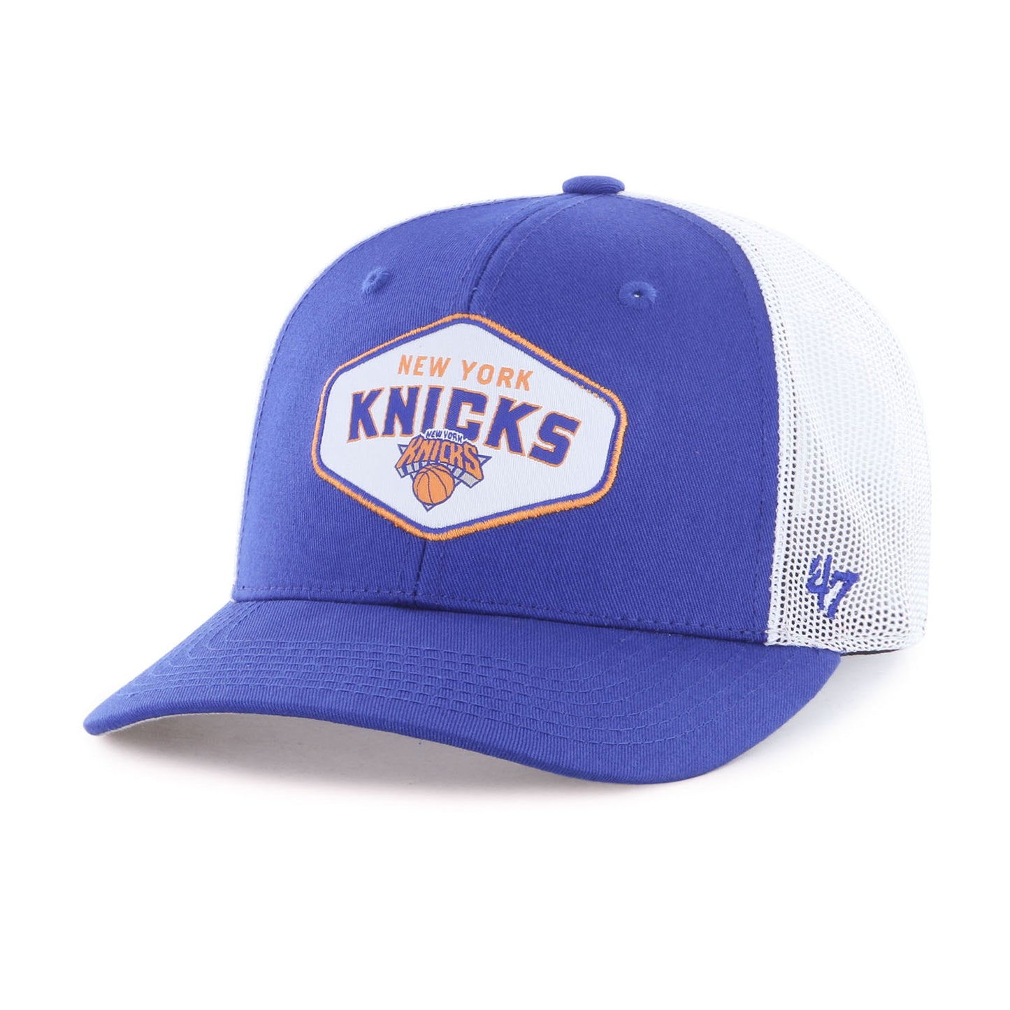 Youth '47 Brand Knicks Royal Ace Out Trucker - Front View