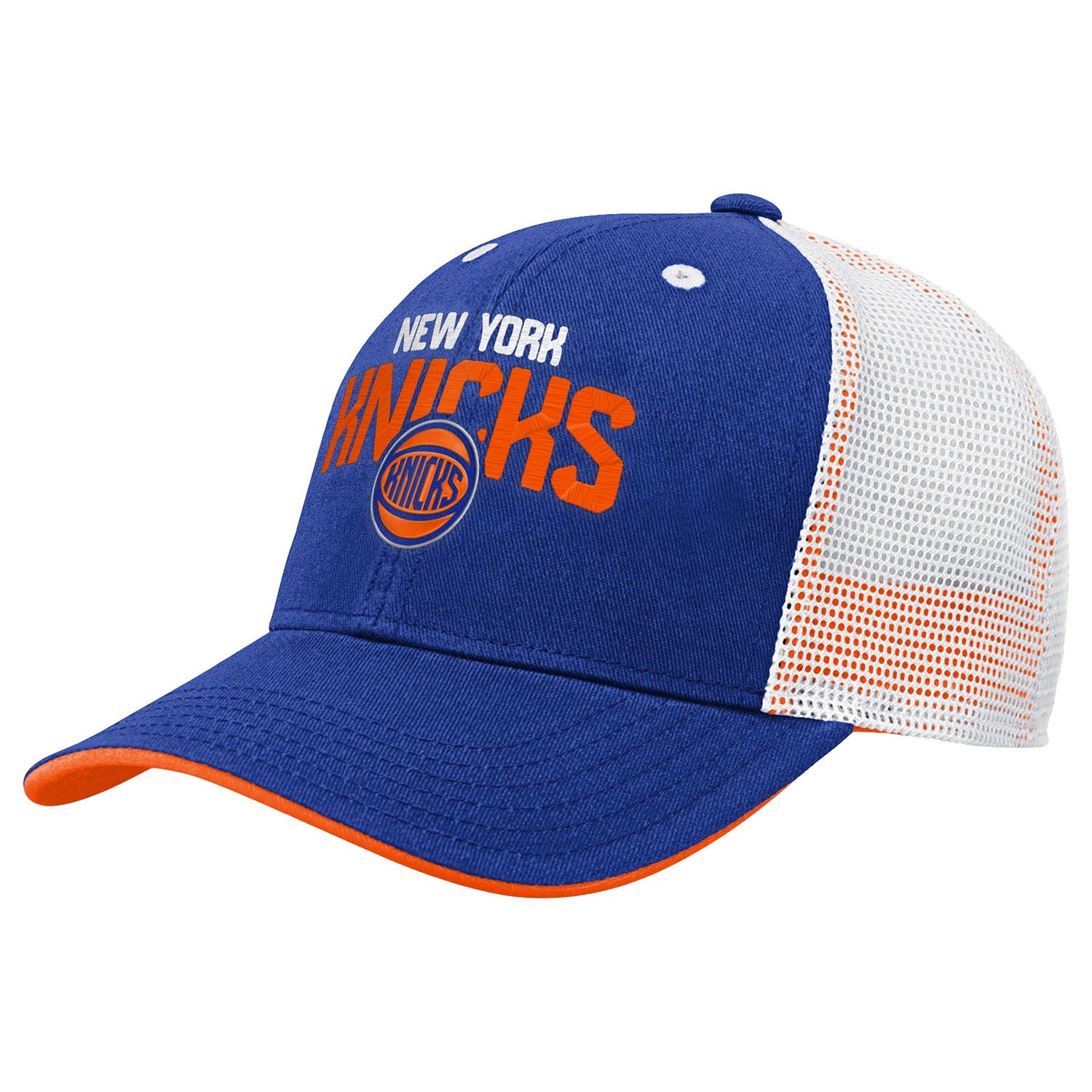 Youth Knicks Core Lockup Meshback Adjustable Hat - Front Left View