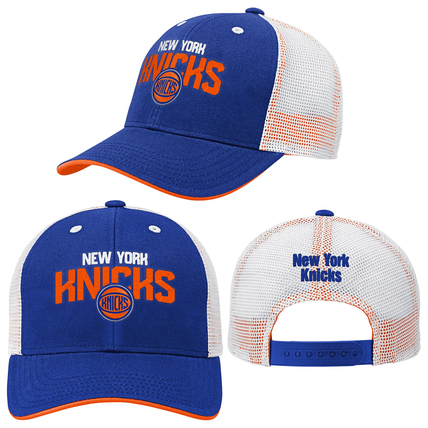 Youth Knicks Core Lockup Meshback Adjustable Hat - Full View
