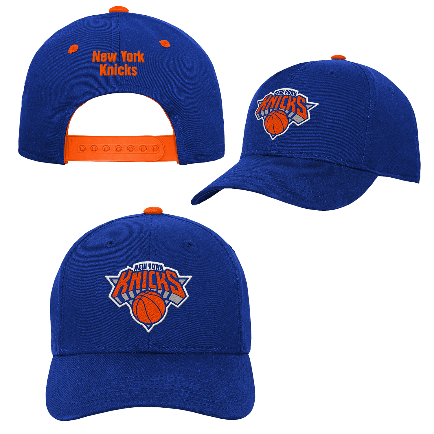 Youth Knicks Logo Precurved Snapback - Full View