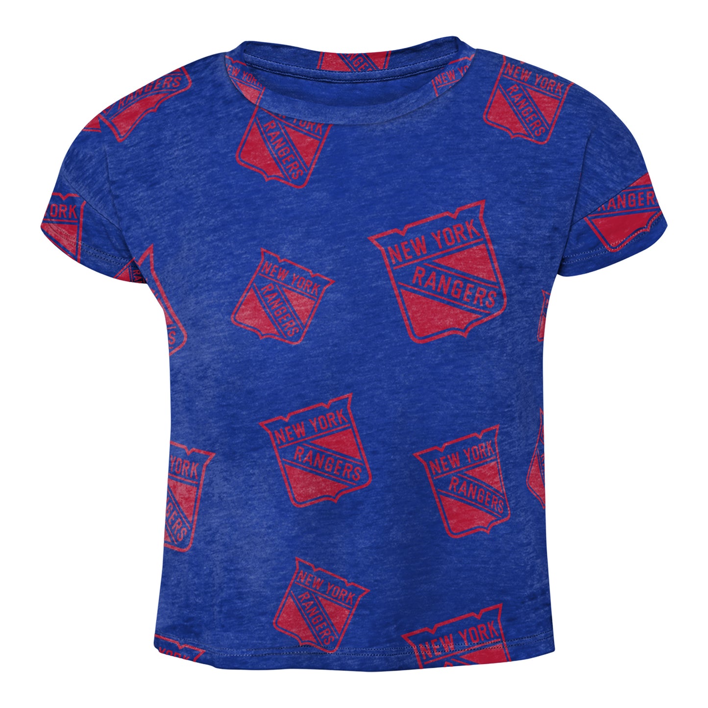 Infant Knicks Chase Your Goals Top & Short Set In Blue - Front View