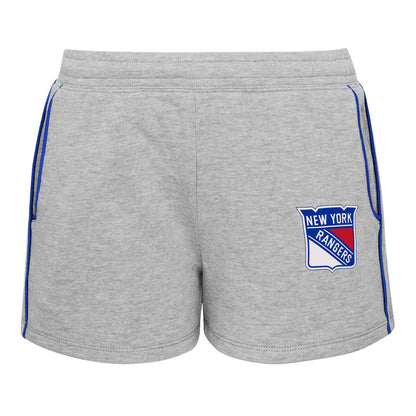 Infant Knicks Chase Your Goals Top & Short Set In Grey - Front View