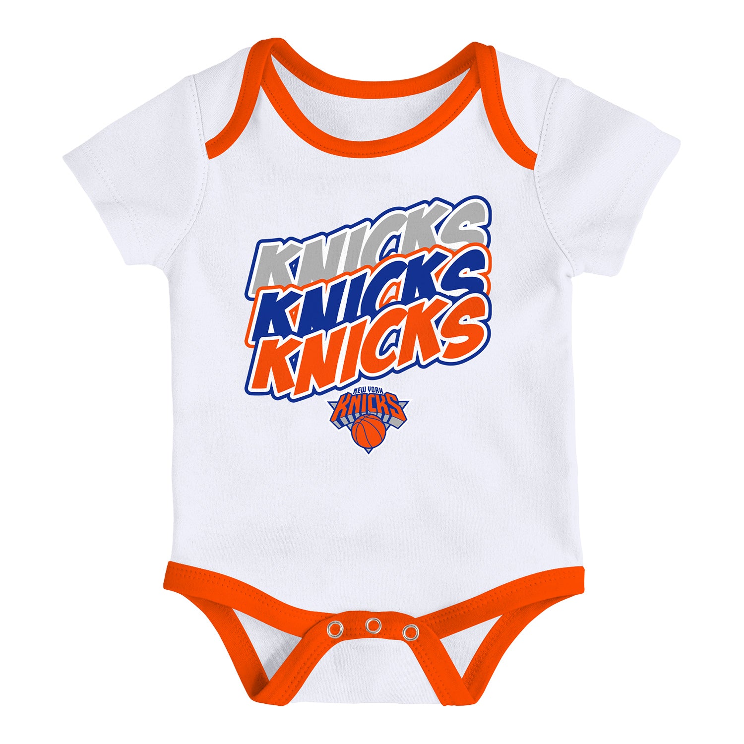 Newborn Knicks 2 Pack Tie Dye Creeper In White - Front View