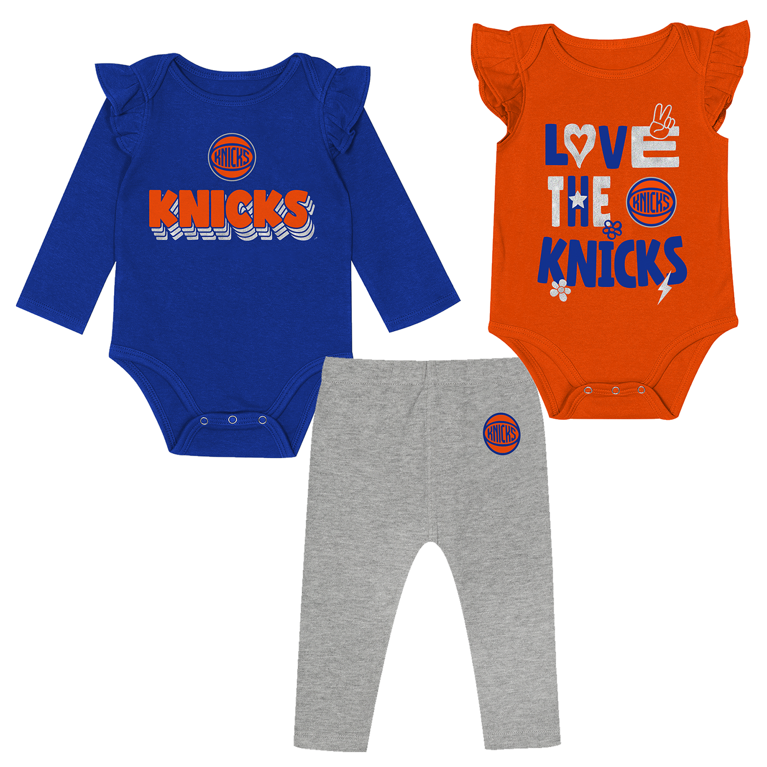 Infant Knicks Pump Fake 3 Piece Creeper Set - Full Set View