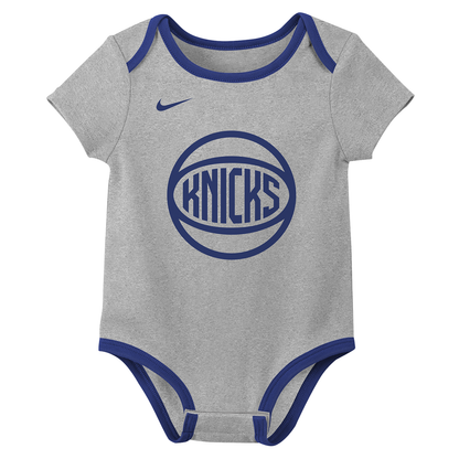 Nike Newborn Knicks 2 Pack Onesie Set - Front View