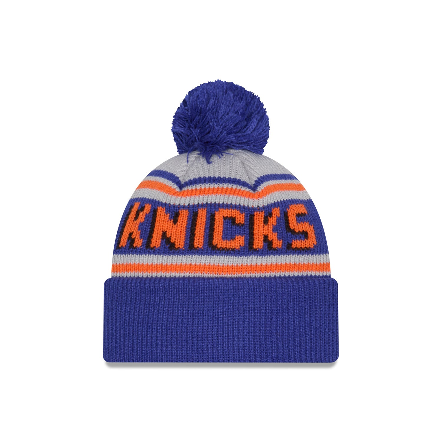 Youth New Era Knicks Wordmark Knit Pom - Back View