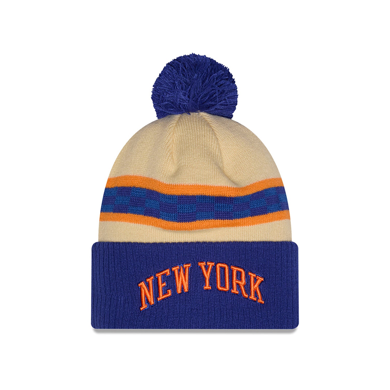 Youth New Era Knicks City Edition 25-26 Pom Knit - Front View