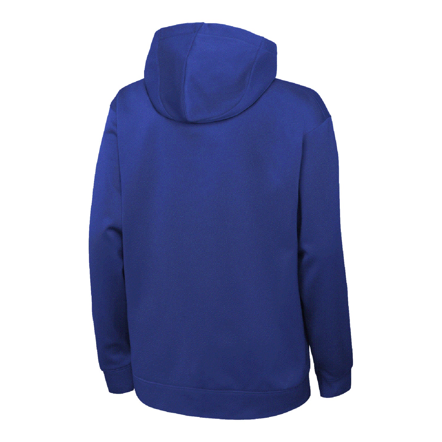Youth Nike Knicks Dri-Fit Showtime Hood In Blue - Back View
