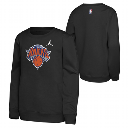 Youth Nike Knicks Statement Logo Crew - Full View