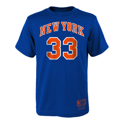 Mitchell & Ness Knicks Youth Patrick Ewing Name & Number Tee