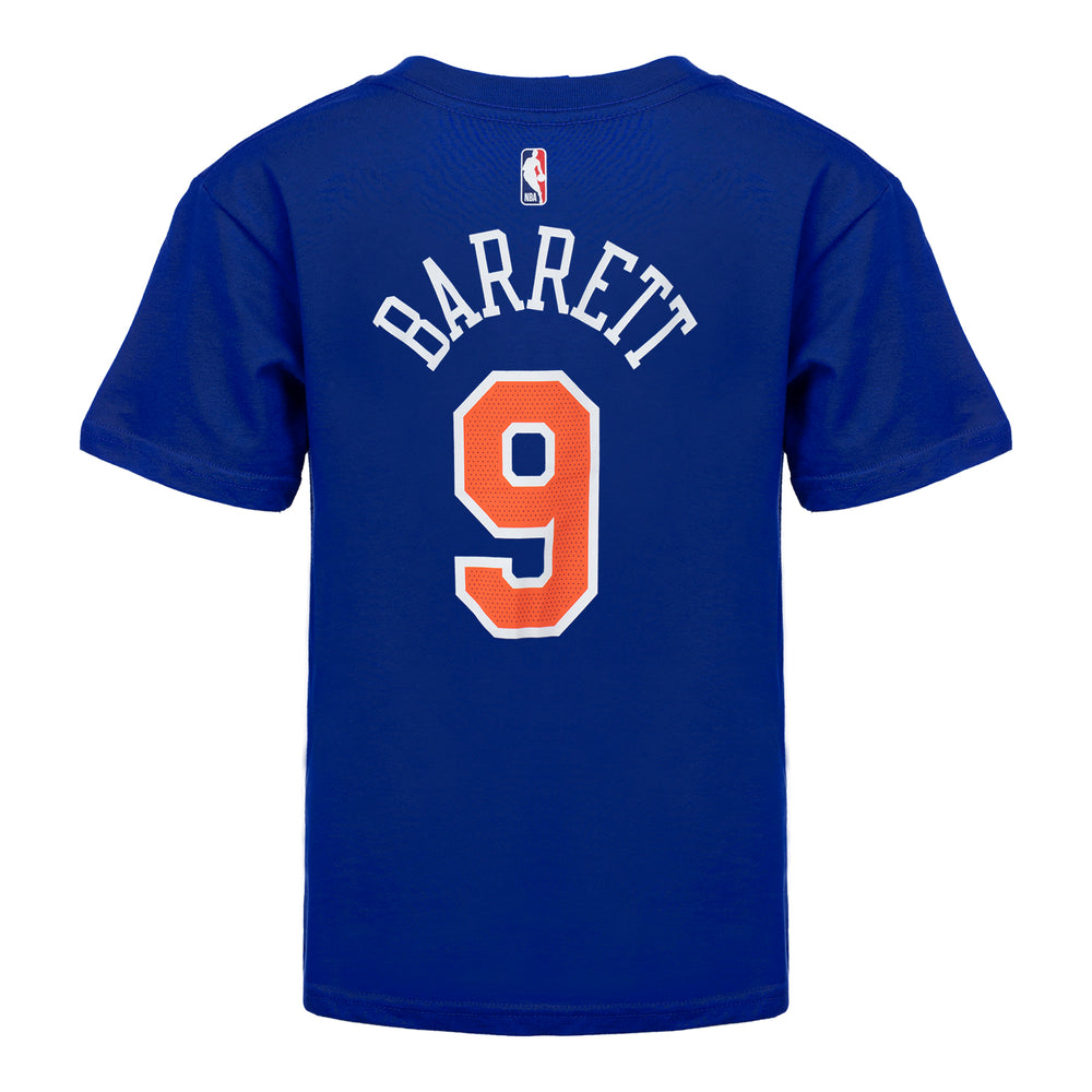 RJ Barrett New York Knicks Game-Used #9 White Jersey vs. Los