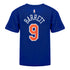 Youth Knicks Barrett #9 Name & Number Tee - In Blue - Back View