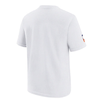 Youth Statement 22-23 Jordan Brand Courtside Max90 Tee In White - Back View