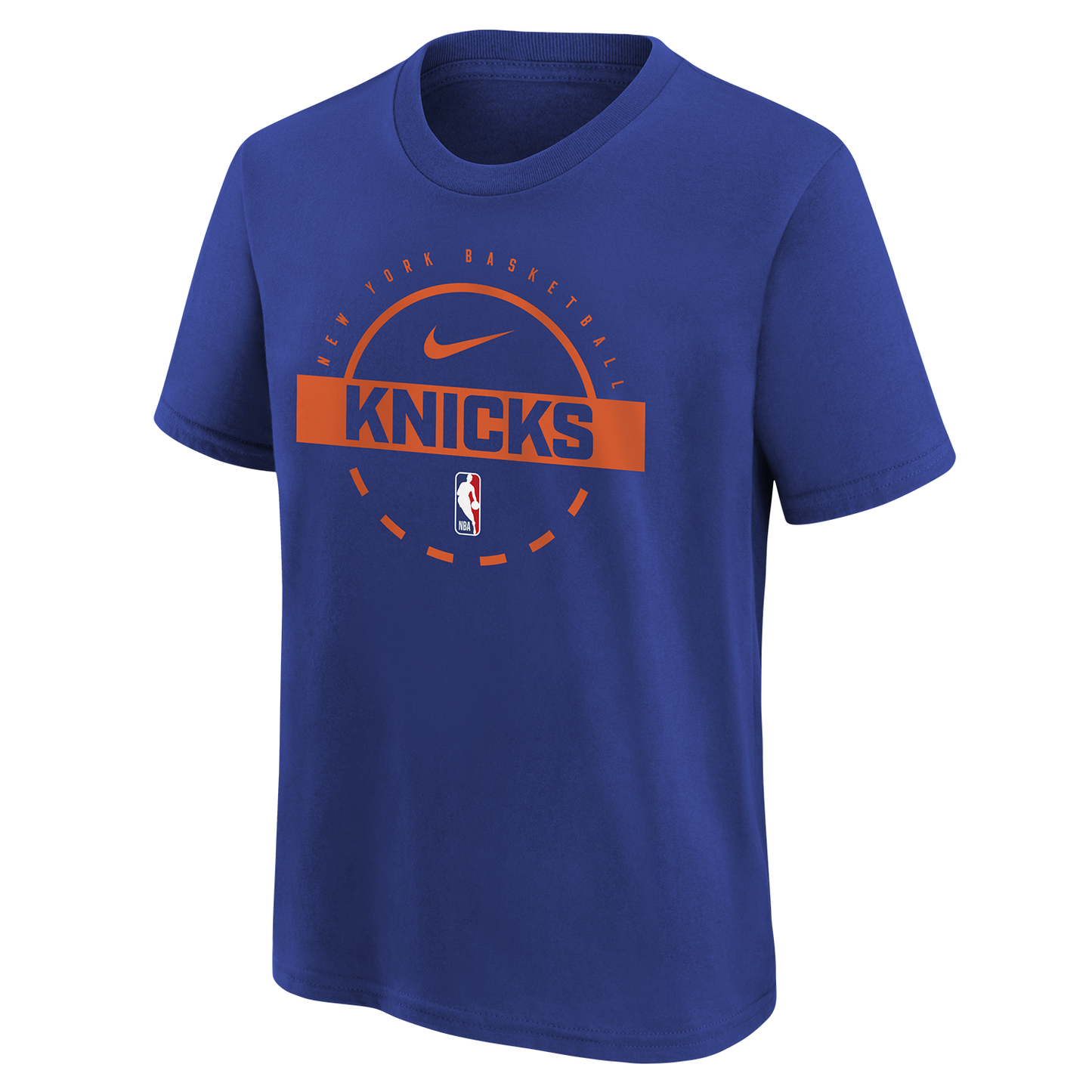 Youth Nike Knicks Royal Practice Tee - Front View