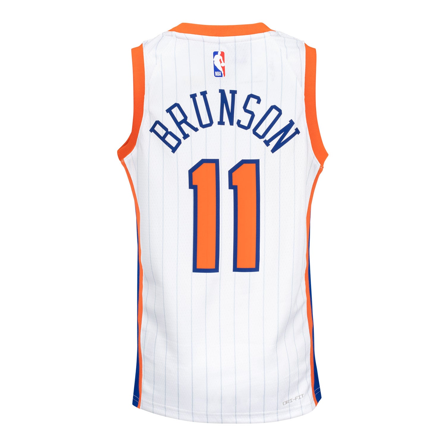 Youth 2024-25 Knicks Jalen Brunson CITY EDITION Jersey In White - Back View