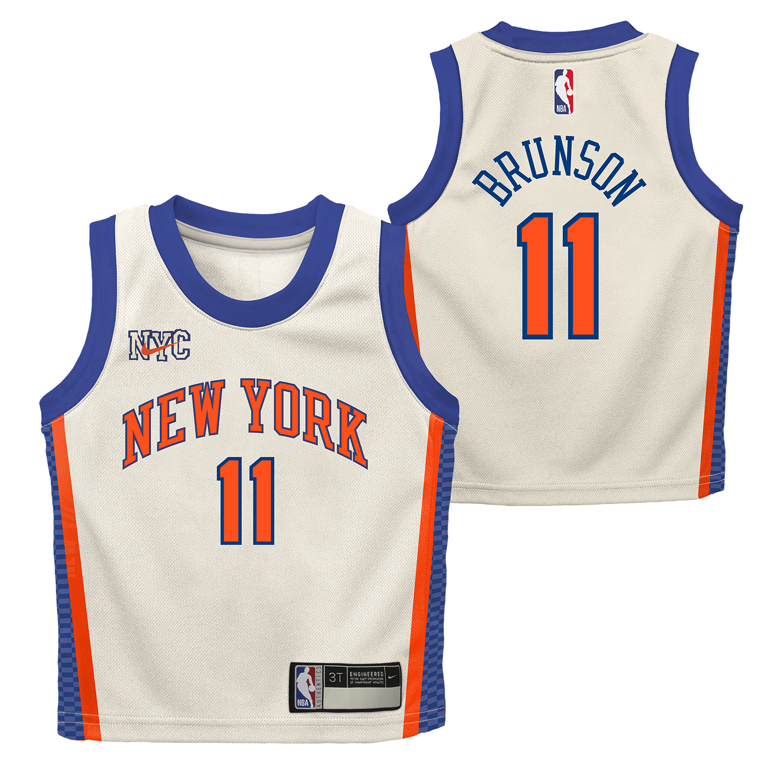Kids 2025-26 Knicks Jalen Brunson City Edition Jersey - Full View