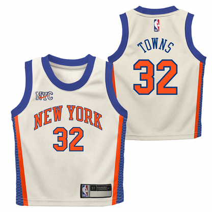 Kids 2025-26 Knicks Karl-Anthony Towns City Edition Jersey - Full View