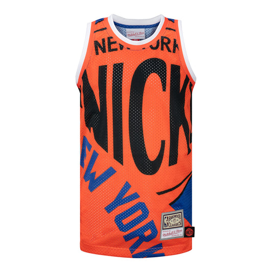 Mitchell & Ness Youth Knicks Big Face 4.0 Jersey Tank - Front View