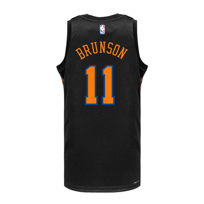 Youth Jalen Brunson Black Statement Swingman Jersey