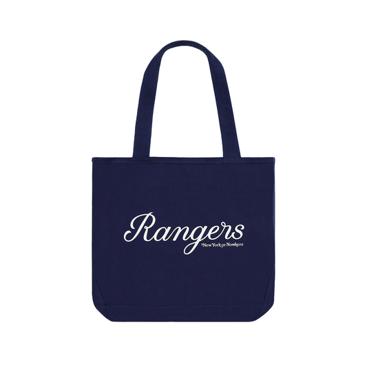 NYON x Rangers Navy Script Standard Tote - Front View