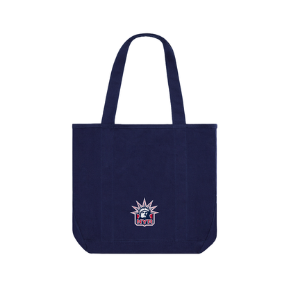 NYON x Rangers Navy Script Standard Tote - Back View
