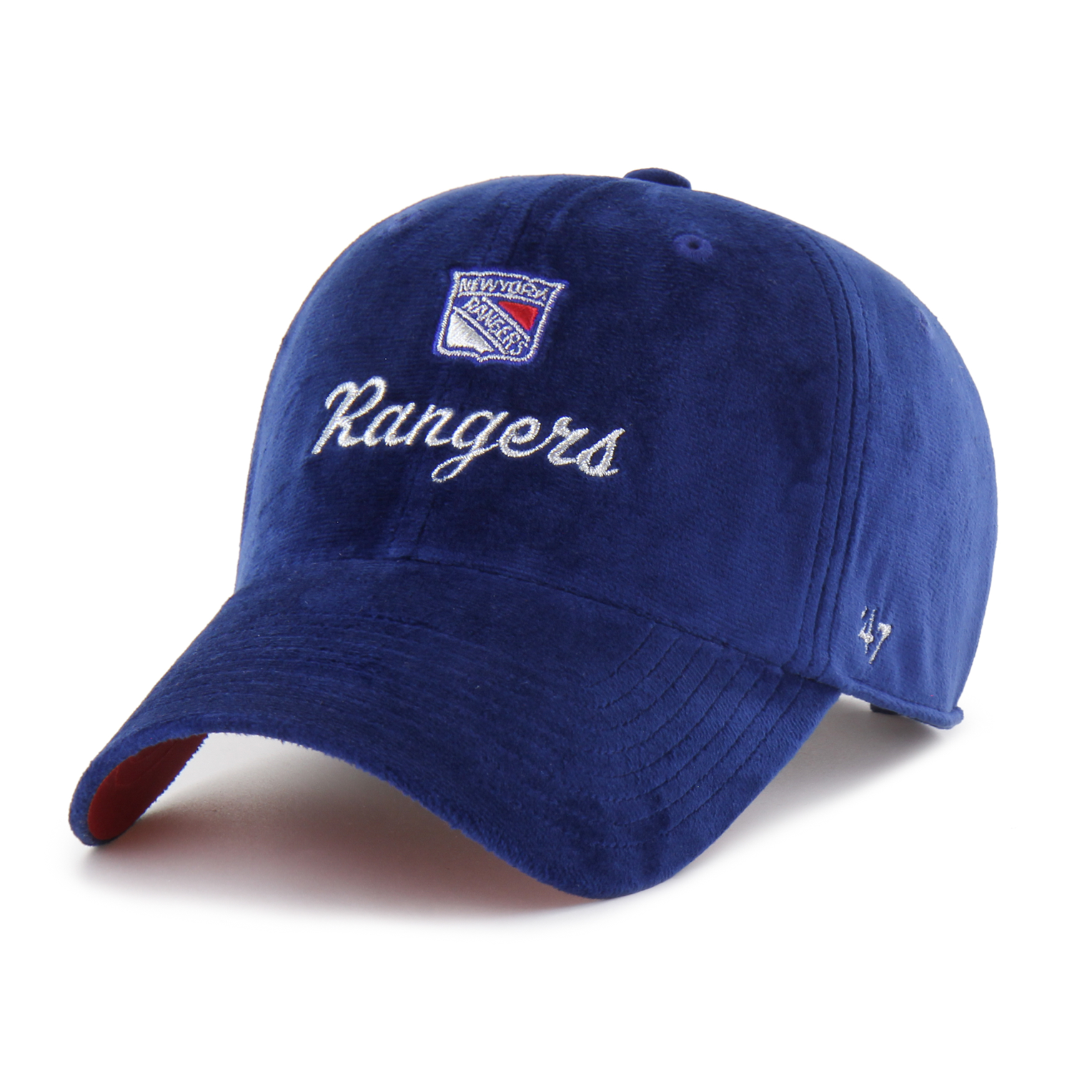 Women's 47 Brand Rangers Royal Spirited Clean Up - Front View