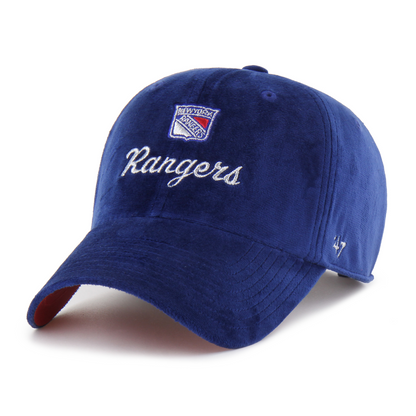 Women's 47 Brand Rangers Royal Spirited Clean Up - Front View