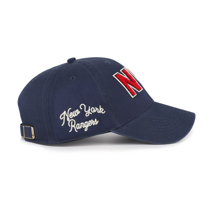 Women's 47 Brand Rangers Navy Zoey Clean Up - Side View