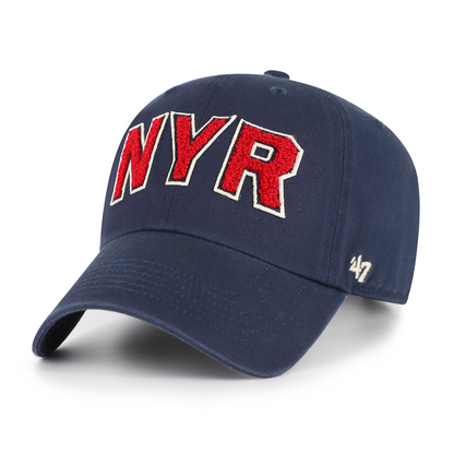 Women's 47 Brand Rangers Navy Zoey Clean Up - Front Right View