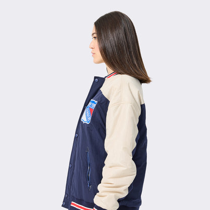 Terez Rangers Double Yoke Navy Bomber Jacket - Side View
