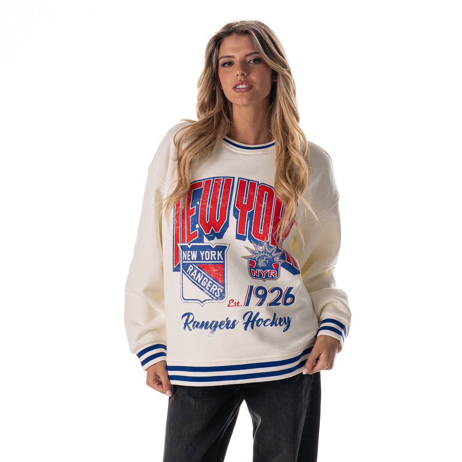 Wild Collective Rangers Oversized Baggy Crew - Front View