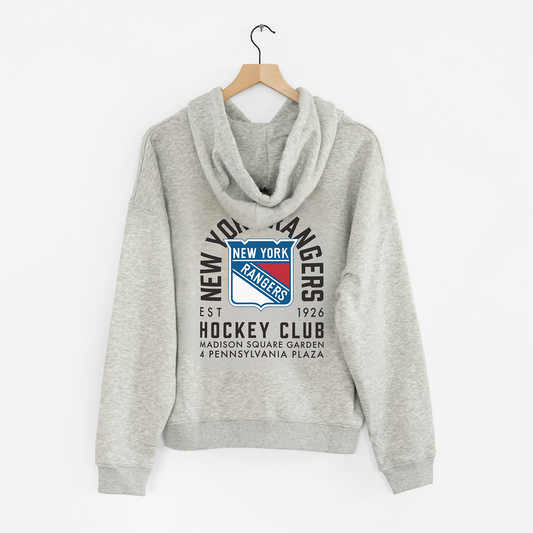 Women's Line Change Rangers Team Zip Up Hoodie - Back View