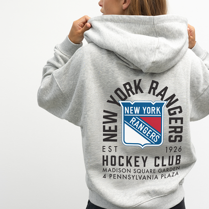 Women's Line Change Rangers Team Zip Up Hoodie - Back View