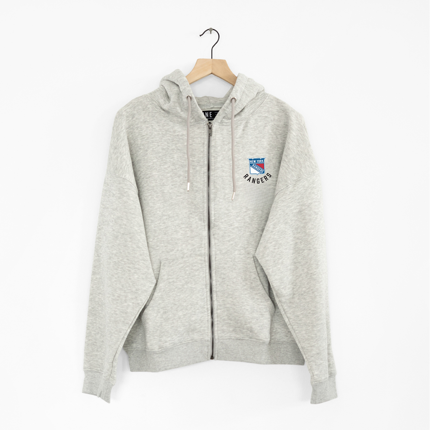 Women's Line Change Rangers Team Zip Up Hoodie - Front View