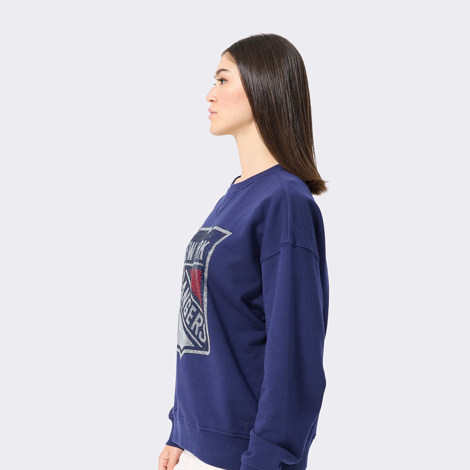 Terez Rangers Gemstone Shield Logo Crew - Side View