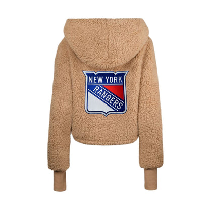 Jill Martin Rangers Cream Cropped Sherpa Lounger - Back View