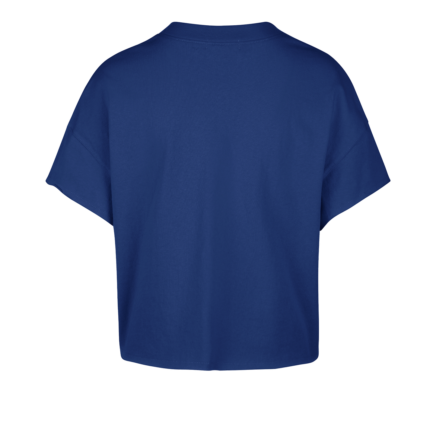 Women's 47 Brand Rangers Elation Oversized Notch Neck Tee In Blue - Back View