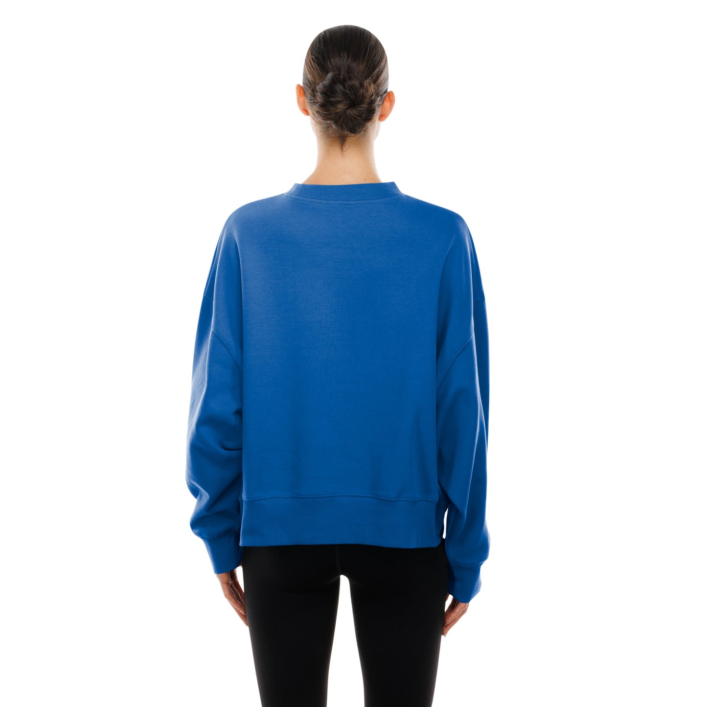 Women's New Era Rangers Leisure Royal Crew - Back View