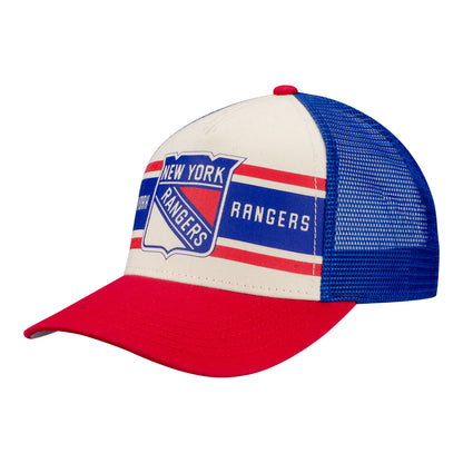 American Needle Rangers Sinclair Hat In Blue, Red & White - Angled Left Side View