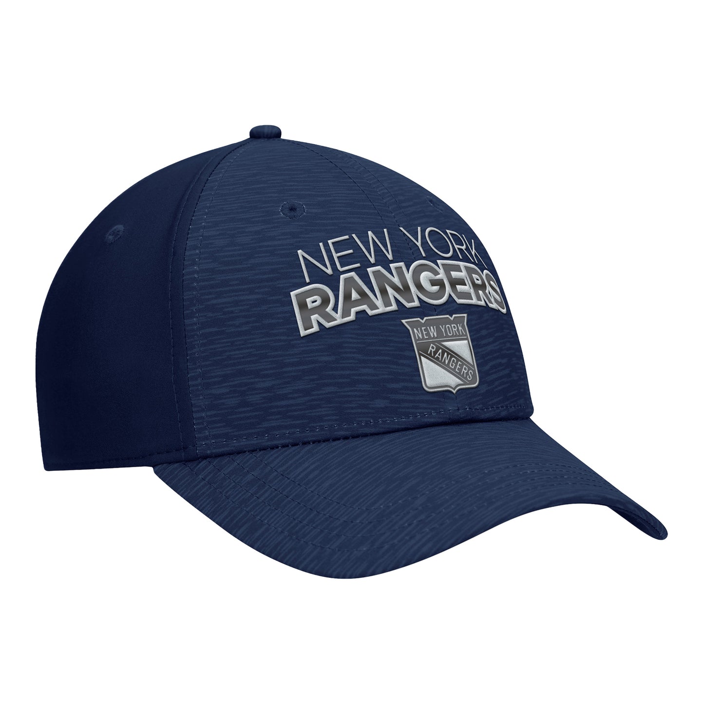 Fanatics Rangers 23-24 Authentic Pro Road Structured Stretch Hat - Angled Right View