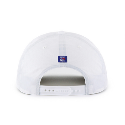 47 Brand Rangers White BRRR Fairway Hitch Snapback - Back View