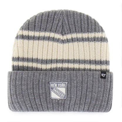 '47 Brand Rangers Gray Harbor Stripe Cuff Knit - Front View