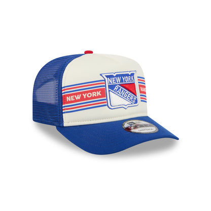 New Era Rangers Banner 950 A Frame Snapback Chrome/Royal - Front Right View